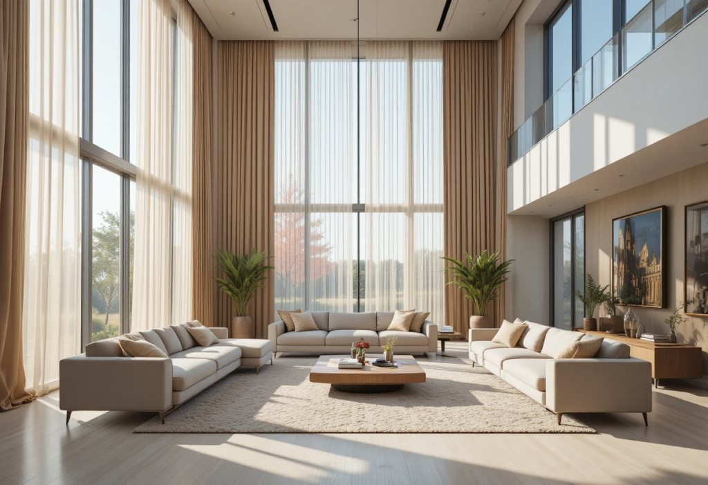 15 Creative High Ceiling Living Room Ideas That Look Grand, Stylish & Livable 4 piclumen 1770651875079