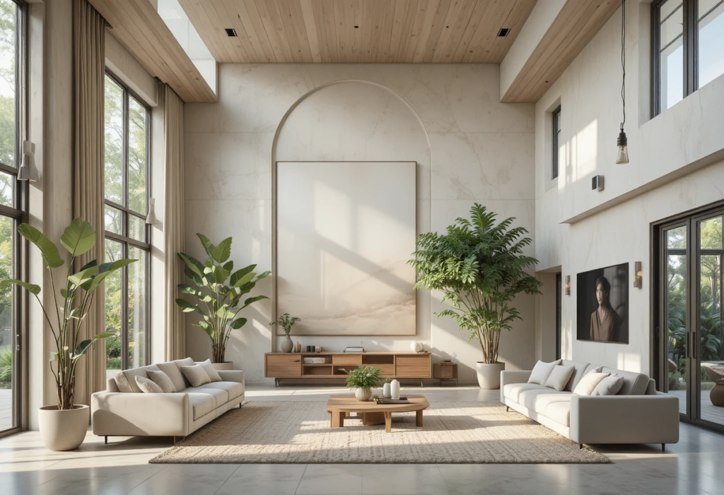 15 Creative High Ceiling Living Room Ideas That Look Grand, Stylish & Livable 10 piclumen 1770653715470