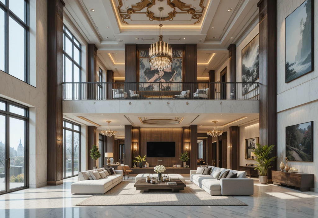 15 Creative High Ceiling Living Room Ideas That Look Grand, Stylish & Livable 12 piclumen 1770653854583