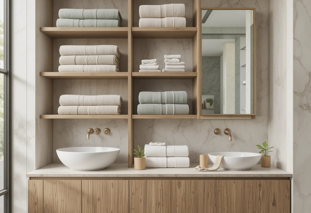 15 Bathroom Towels Decor Ideas That Make Your Bathroom Look Instantly Luxurious 4 piclumen 1770824880818