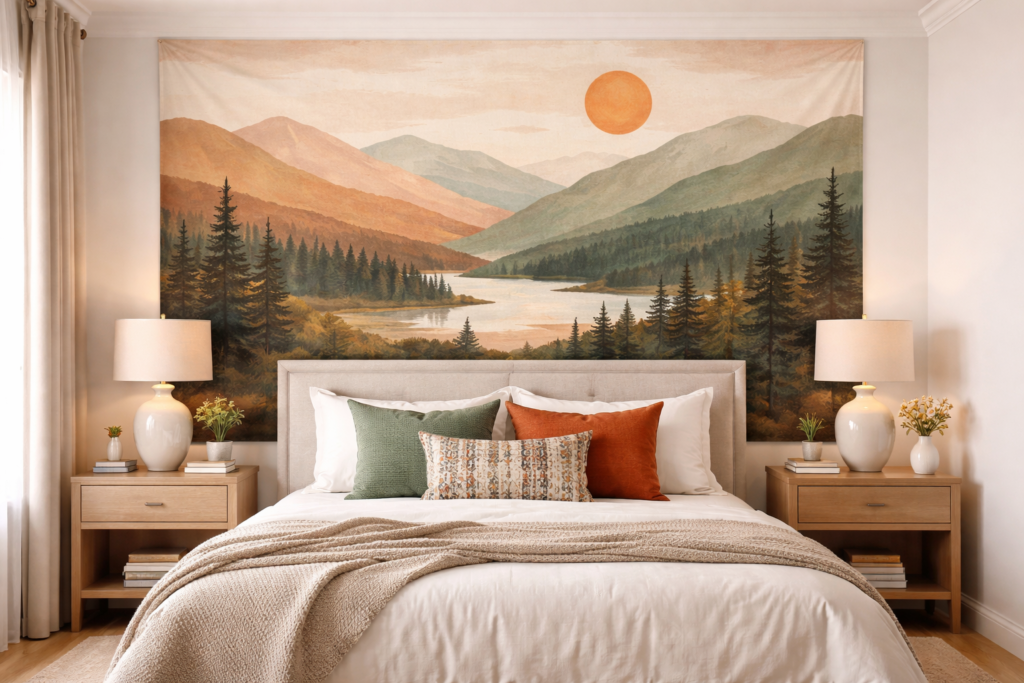 Creative Tapestry Bedroom Ideas: Turn Your Bedroom into an Artful, Cozy Sanctuary (Boho to Minimalist) 3 ChatGPT Image Mar 13 2026 05 17 05 PM