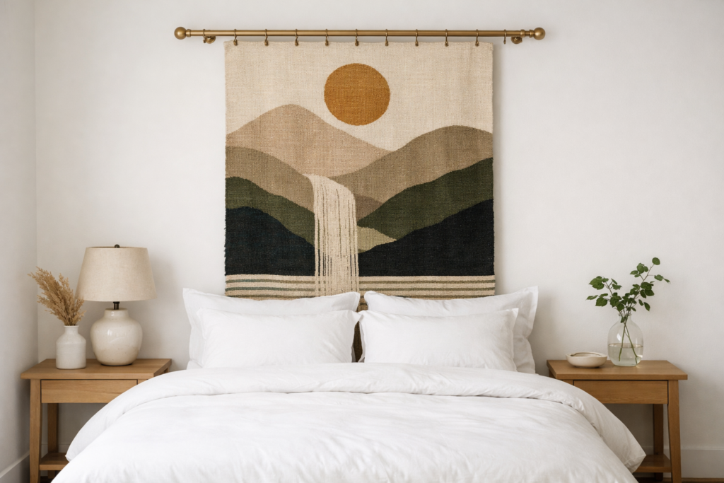 Creative Tapestry Bedroom Ideas: Turn Your Bedroom into an Artful, Cozy Sanctuary (Boho to Minimalist) 4 ChatGPT Image Mar 13 2026 05 19 36 PM
