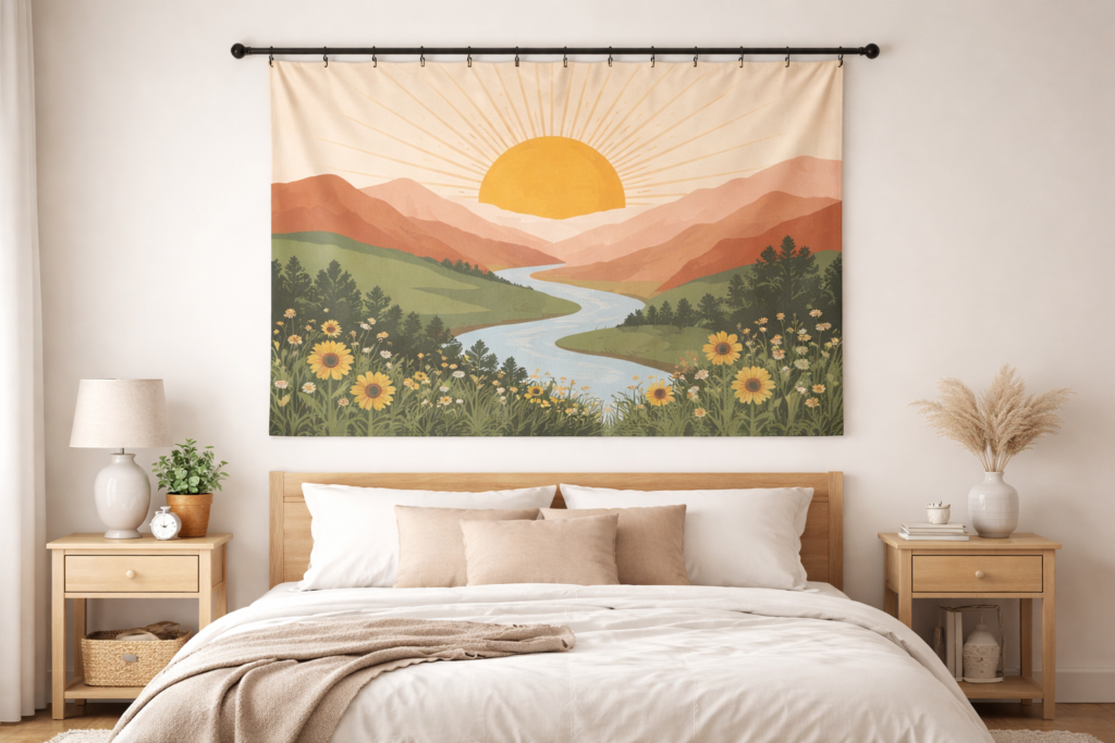 Creative Tapestry Bedroom Ideas: Turn Your Bedroom into an Artful, Cozy Sanctuary (Boho to Minimalist) 13 ChatGPT Image Mar 13 2026 05 27 54 PM