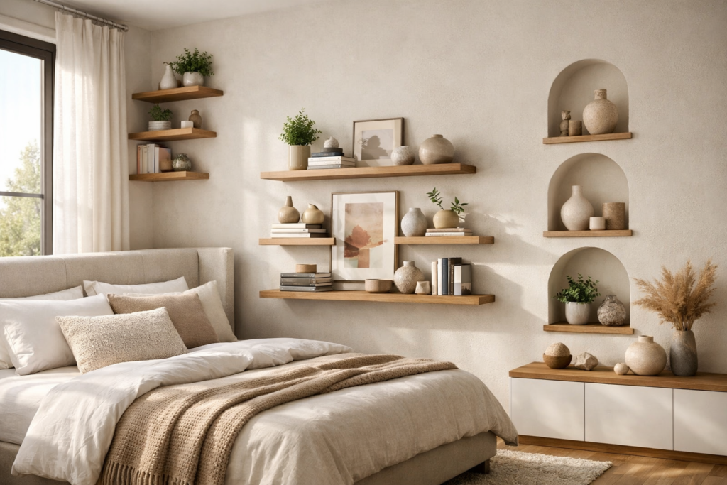 15 Creative Shelves in Bedroom Ideas to Maximize Space & Style (2026 Guide) 1 ChatGPT Image Mar 14 2026 01 28 00 PM