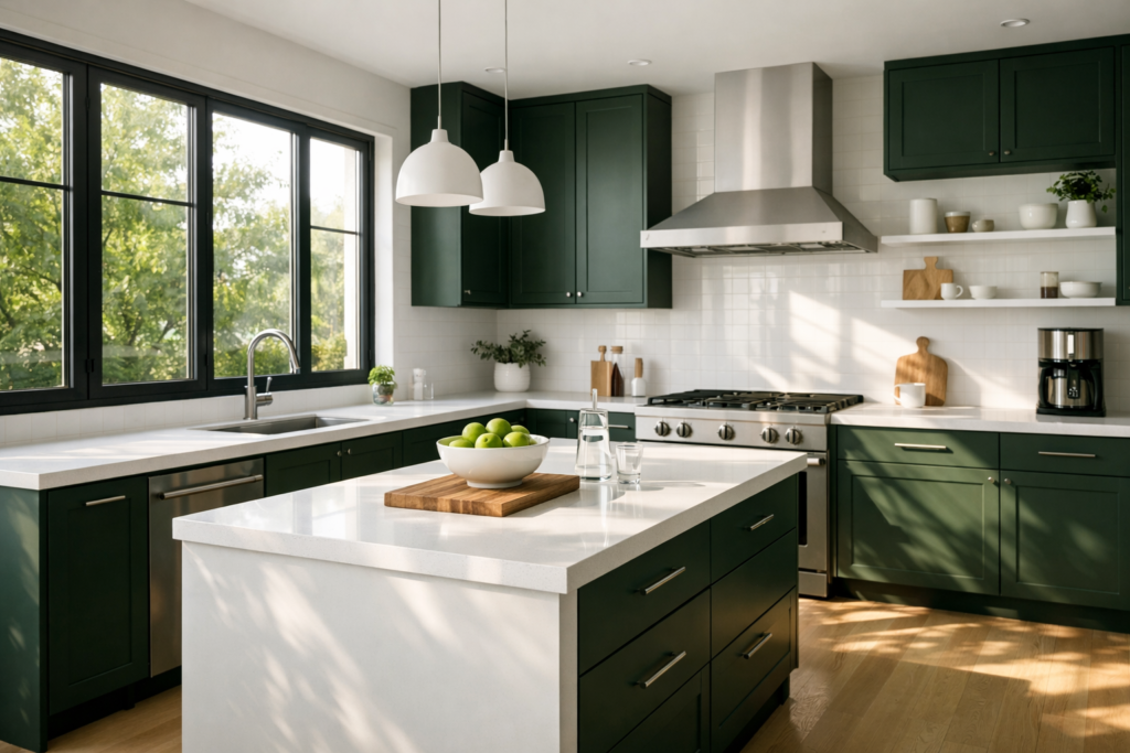 15 Creative Dark Green Kitchen Ideas for a Luxury Look 5 ChatGPT Image Mar 22 2026 09 03 07 PM