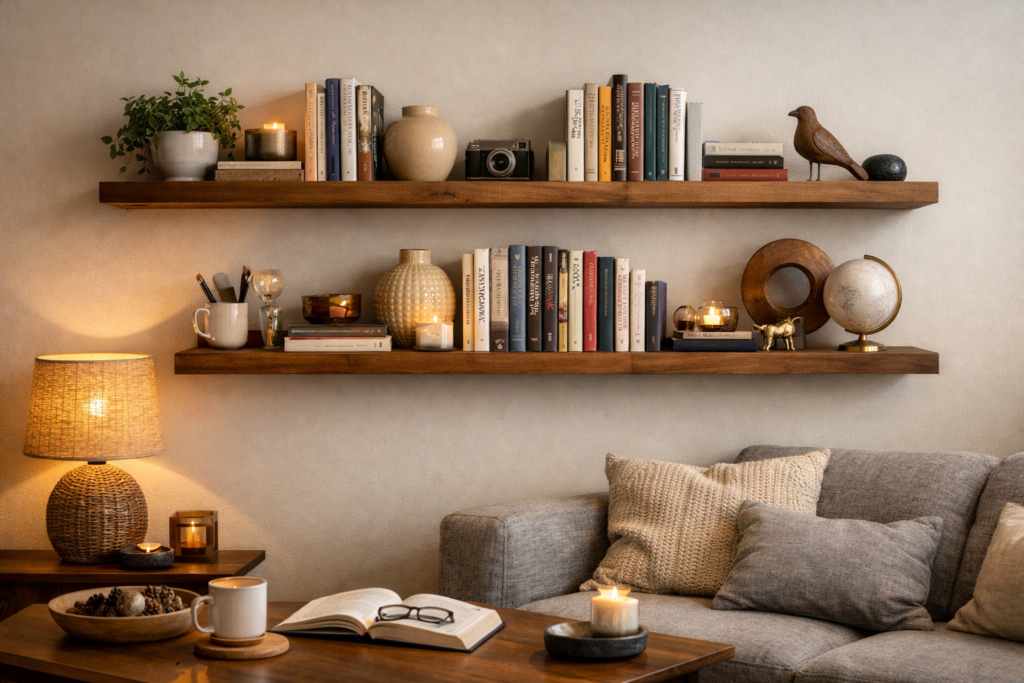 15 Creative Floating Shelves Living Room Ideas for Modern Decor 8 ChatGPT Image Mar 26 2026 03 11 51 PM