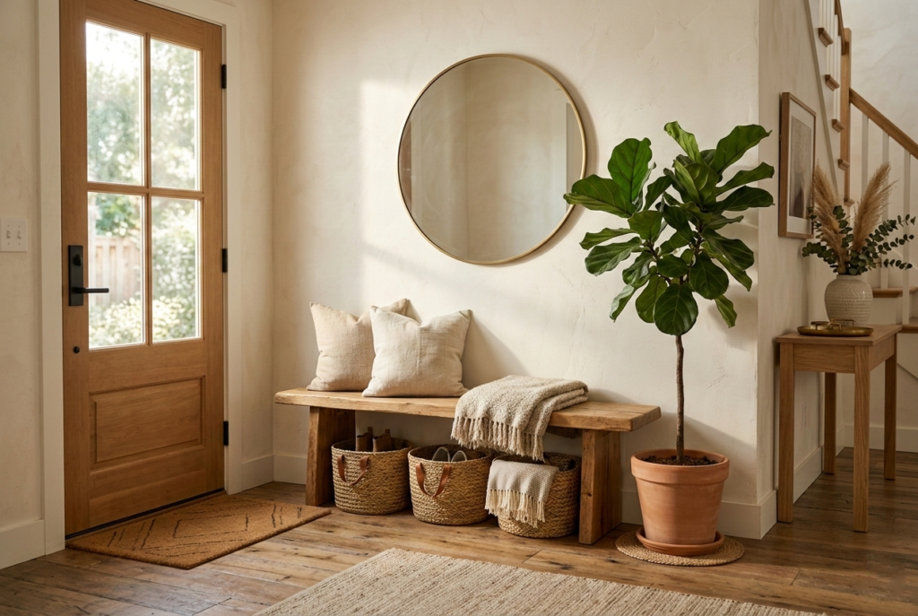 21 Stylish Entryway Ideas to Try for a Beautiful and Welcoming Home 19 Gemini Generated Image 3svl773svl773svl