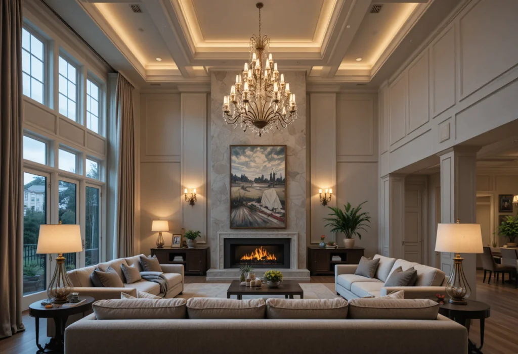 Creative High Ceiling Living Room Ideas That Feel Cozy, Stylish & Livable 3 piclumen 1770393196539