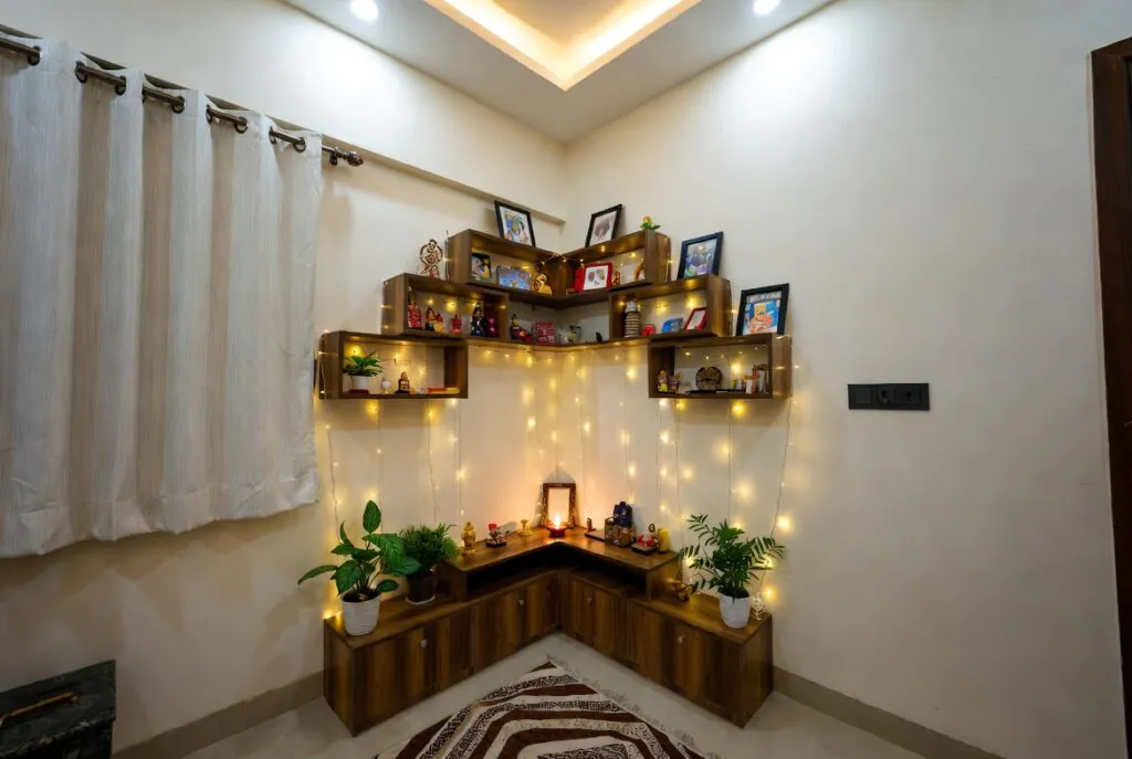 11 Modern Pooja Room Ideas Indian Style to Try for Your Home ✨ 5 1ffca15d 1d3a 4bd0 b4cd 78e6490c493b