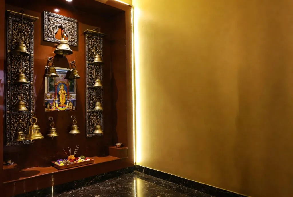 11 Modern Pooja Room Ideas Indian Style to Try for Your Home ✨ 8 860794e6 c690 4546 83a3 daf673ef1c22