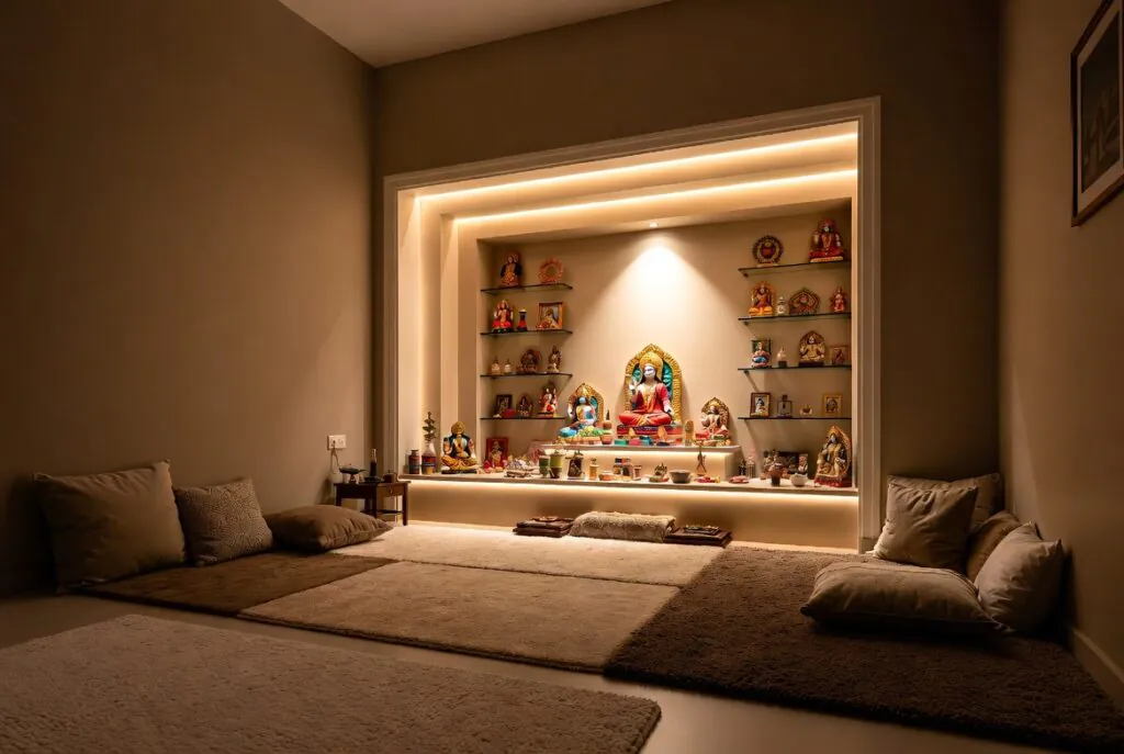 11 Modern Pooja Room Ideas Indian Style to Try for Your Home ✨ 11 fd3b165d 28b7 4b84 8fd3 188ef79cb0b9